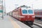 China Railways SS7E electric locomotive in Wuwei Railway Station, Gansu, China. SS7E used on the China Railway network.