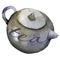 China round teapot with the white handle