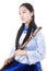 China\'s bamboo flute performer