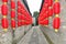 China\'s red lanterns and ancient alley