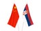 China and Serbia flags