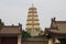 China shaanxi xi \'an wild goose pagoda, music fountain