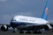 China Southern A380 taking off from Schiphol Airport, AMS