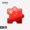 China State Flag Puzzle