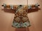 China Stately Demeanour Qing Jiaqing Emperor Copper Satin Female Robe Costume Medallion Polychrome Clouds Bat Flower Palace Museum