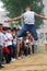 China: Student Track and Field Games / long jump