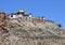 China, Tibet, Chiu Gompa monastery on a hill on the shore of lake Manasarovar