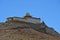 China, Tibet, Chiu Gompa monastery on a hill on the shore of lake Manasarovar