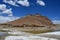 China, Tibet, Chiu Gompa monastery on a hill on the shore of lake Manasarovar