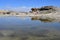 China, Tibet, hot radon springs on the Ganga Chu river