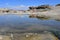 China, Tibet, hot radon springs on the Ganga Chu river