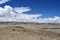 China, Tibet. Large clouds over the TRANS-Himalayas in the area of lake Teri Tashi Nam Co in summer