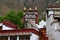 China,Tibet, Lhasa. The ancient monastery Pabongka in June, 7th century buildings