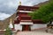 China,Tibet, Lhasa. The ancient monastery Pabongka in June, 7th century buildings