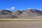 China, Tibetan mountains on the way to lake Mershung in summer in clear weather