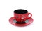 China tradicional red tea cup . isolated