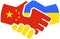 China - Ukraine handshake