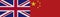 China and United Kingdom British Britain Fabric Texture Flag â€“ 3D Illustrations