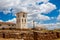 Chinchero town church and ancient historical ruins in Cuzco Sacred Valley Peru