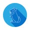 chinchilla icon with long shadow. One of species of rodents. Premium quality graphic design icon. Signs and symbols can be used