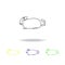 chinchilla, rodent multicolored outline icons. Element of rodents illustration. Signs and symbols outline icon for websites, web d