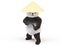Chineese cheerful character panda fluffy teddy