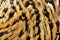Chineese ringneck pheasant feathers background