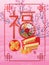 Chinese 8 foods Fu prepaid New Year frame