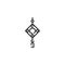 Chinese amulet line icon