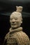 Chinese ancient terracotta warrior portret.