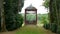 Chinese arbor at Canon Castle garden, France