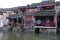 The Chinese architecture, buildings lining the water canals to Xitang town in Zhejiang Province