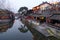 The Chinese architecture, buildings lining the water canals to Xitang town in Zhejiang Province