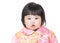 Chinese baby girl isolated