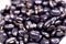 Chinese black soybeans in a closeup