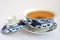 Chinese blue Painting tea cup and tea