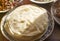 Chinese Burrito bread pancake close up. Bing