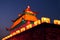 Chinese castle night view