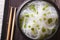 Chinese cellophane noodles close up in a bowl. horizontal top vi