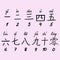 Chinese character numbers from 0 to 10