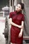 Chinese cheongsam model