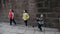 Chinese children dancing on the street