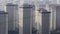 Chinese city high rise estate buildings ghost city