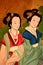 Chinese classic ladies painting