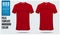 Chinese collar or Mandarin Collar polo shirt mockup template design for soccer jersey, football kit.