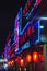 Chinese colorful advertisement neon lights