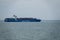 Chinese container ship off the coast of China