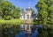 Chinese creaking pavilion in the Catherine Park in Tsarskoye Selo. Pushkin, St. Petersburg