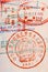 Chinese customs passport stamp, travel permit