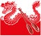 Chinese Dragon Boat background illustration